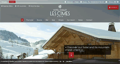 Desktop Screenshot of hotel-les-cimes.com